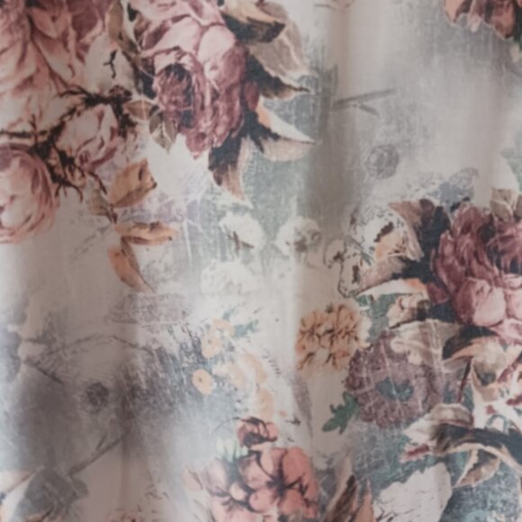 Vintage Cal Style Fairy Lace Beads Floral Dress SzM Whimsigoth Cottagecore Flowy - Picture 9 of 11